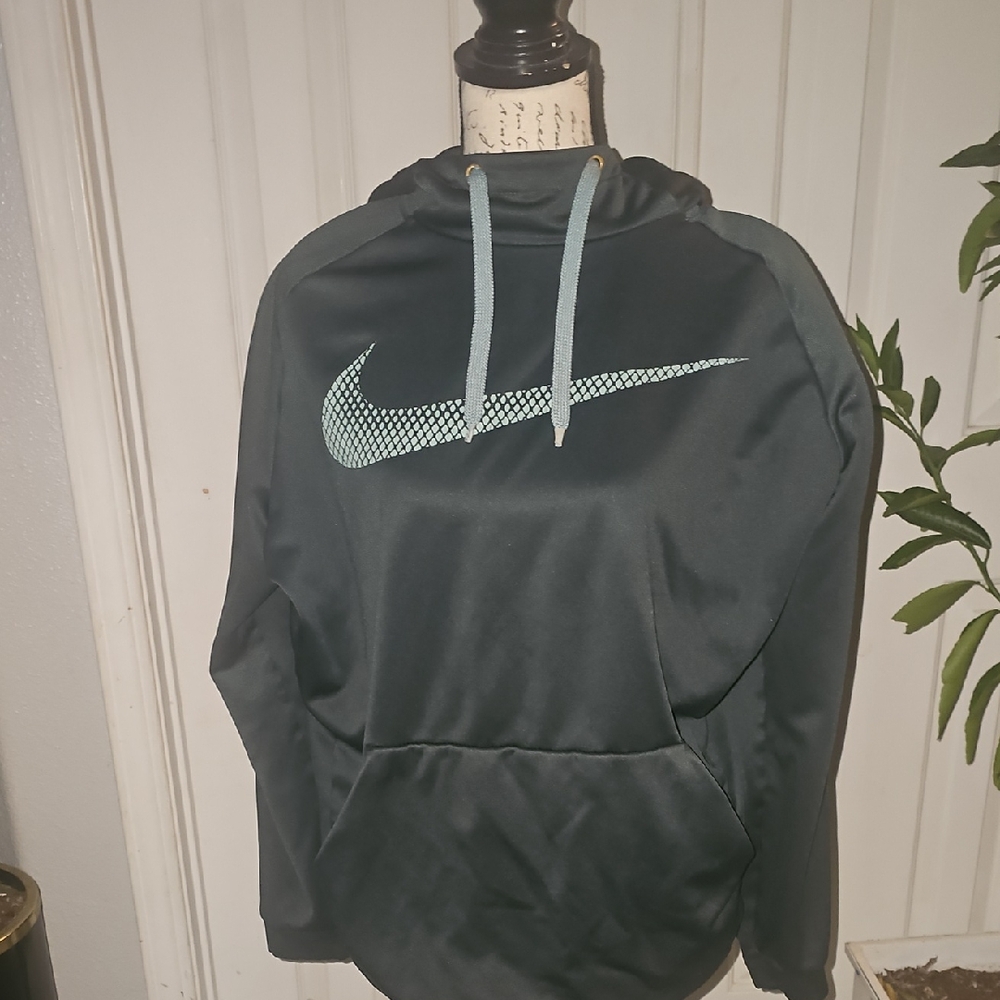Nike Black and Light‎ Blue Men's Sweater